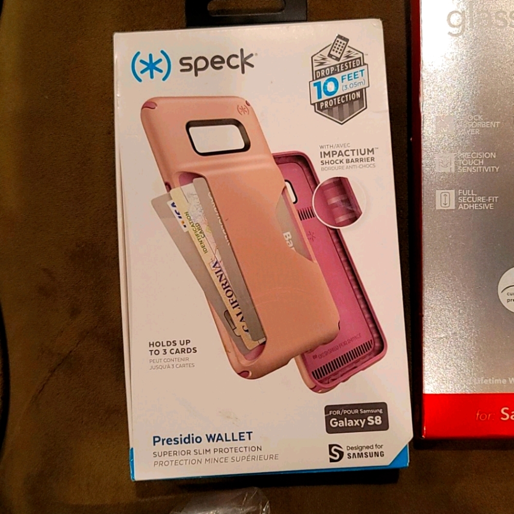 Speck Presidio Wallet Phone Case Samsung S8
